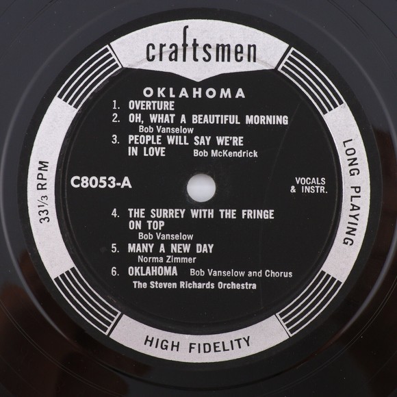 Lew Raymond Orchestra - Best Of Oklahoma & Carousel 1958  LP Vinyl Record C8053 - Picture 7 of 16